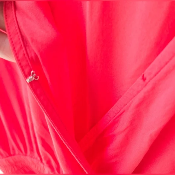 Tommy Bahama Oliana High Low Maxi Dress Paradise Coral Pink Women's Medium - Picture 5 of 15